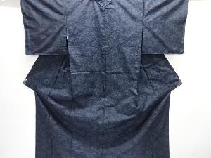 大特価品　未使用品　花唐草模様織り出し本場泥大島紬着物アンサンブル